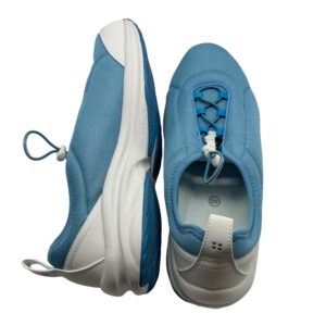 Unisex Komfortschuhe Hellblau – Leichte Arbeitsschuhe atmungsaktiv & rutschhemmend für Alltag, Pflege & Beruf