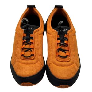 Unisex Komfortschuhe Orange – Leichte Arbeitsschuhe atmungsaktiv & rutschhemmend für Alltag, Beruf & Freizeit